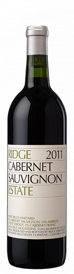 Вино Ridge Vineyards Cabernet Sauvignon Estate Ридж Виньярдс Каберн