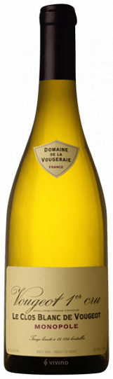 Вино Domaine de la Vougeraie Vougeot 1er Cru Clos Blanc de Vougeot Monopole blanc   20