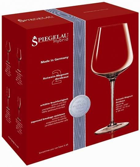 Бокал Бордо Spiegelau Hybrid Bordeaux Set of 2 glasses in gift box Шпигел