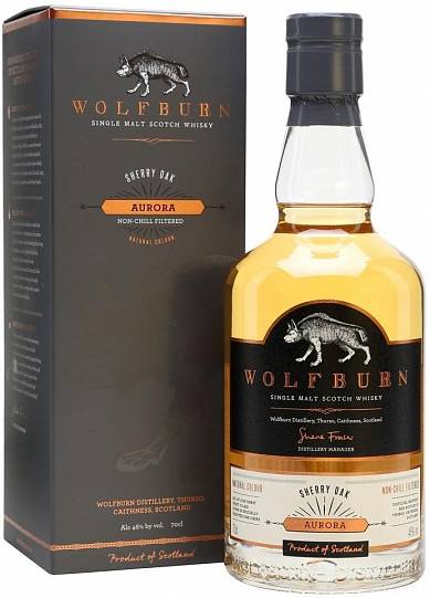 Виски Wolfburn Aurora gift in box  700 мл