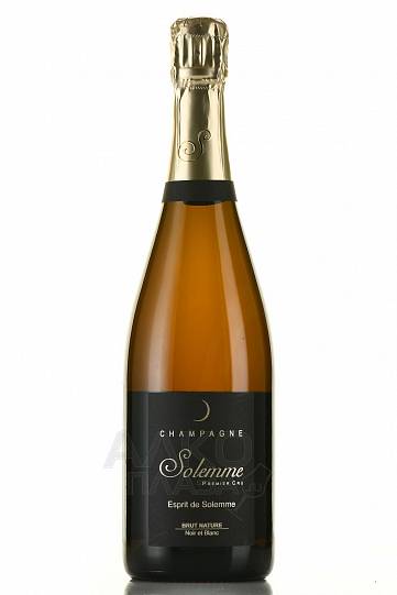 Шампанское  Solemme Premier Cru Esprit de Solemme Noir et Blanc Brut Nature  201