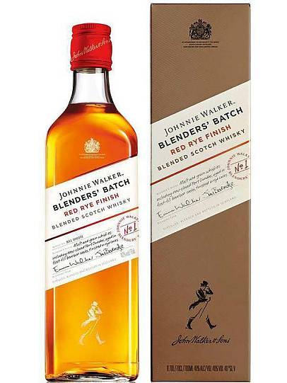 Виски Johnnie Walker Blenders` Batch Red Rye Finish Gift Box 700 мл