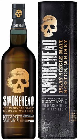 Виски Smokehead Islay Single Malt Scotch Whisky in tube700 мл