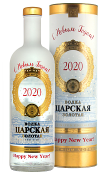 Водка Царская Золотая Кошерная Новогодняя в п/у  1000 мл