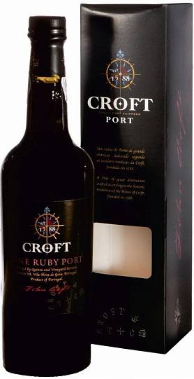 Вино Croft Fine Ruby Port gift box  750 мл