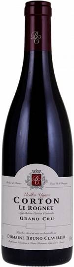 Вино Domaine Bruno Clavelier Corton Grand Cru Le Rognet Vieilles Vignes 2016 750 мл 