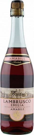 Игристое вино Fontale Lambrusco Emilia  Rosato Amabile   750 мл
