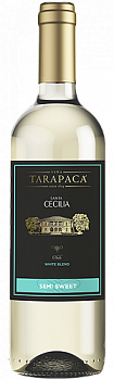 Вино Tarapaca  Santa Cecilia semi Sweet   Тарапака Санта Сесилия белое полусладкое  2017 750 мл