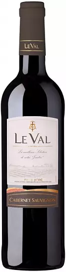 Вино Le Val  Cabernet Sauvignon   Pays d'Oc IGP  750 мл  13 %