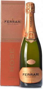 Игристое вино Ferrari Perle Rose Brut Trento DOC gift box  2008 750 мл