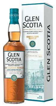 Виски Glen Scotia Single Malt Campbeltown Harbour gift box +2 бокала 700 мл 40%