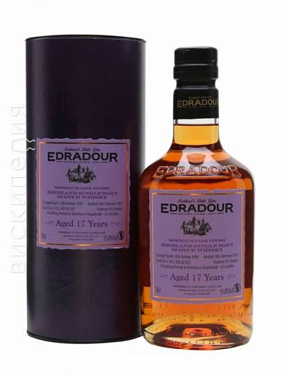 Виски   Edradour  Bordeaux Cask Finish  1999    700 мл
