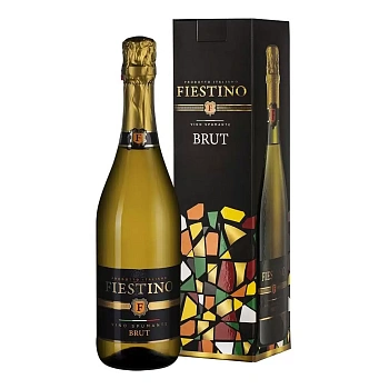 Игристое вино Fiestino Brut gift box 750 мл