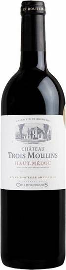 Вино Chateau Trois Moulins Cru Bourgeois Haut-Medoc AOC  2014 750 мл