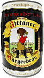 Пиво  Zittauer Burgerbrau  Schwarzbier Циттауер Бургербрау  Шварцбир  темное  нефильтрованное  5000 мл