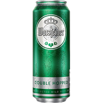 Пиво Warsteiner Double Hopped Варштайнер Дабл Хоп ж/б 500 мл