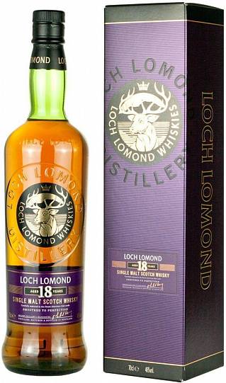 Виски Loch Lomond Aged Single Malt 18 Y.O. gift box  700 мл