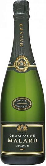 Вино Malard Brut Blanc de Blancs Grand Cru Малар Брют Блан де Блан 