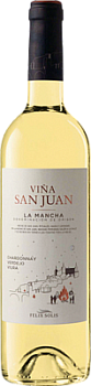 Вино Vina San Juan Blanco La Mancha Винья Сан Хуан ДО Ла Манча 2019 750 мл