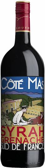 Вино Cote Mas  Syrah Grenache  Pays d'Oc   2020  750 мл  13% 