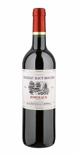 Вино Chateau Haut Bon Fils Bordeaux AOC  red dry  2016 750 мл
