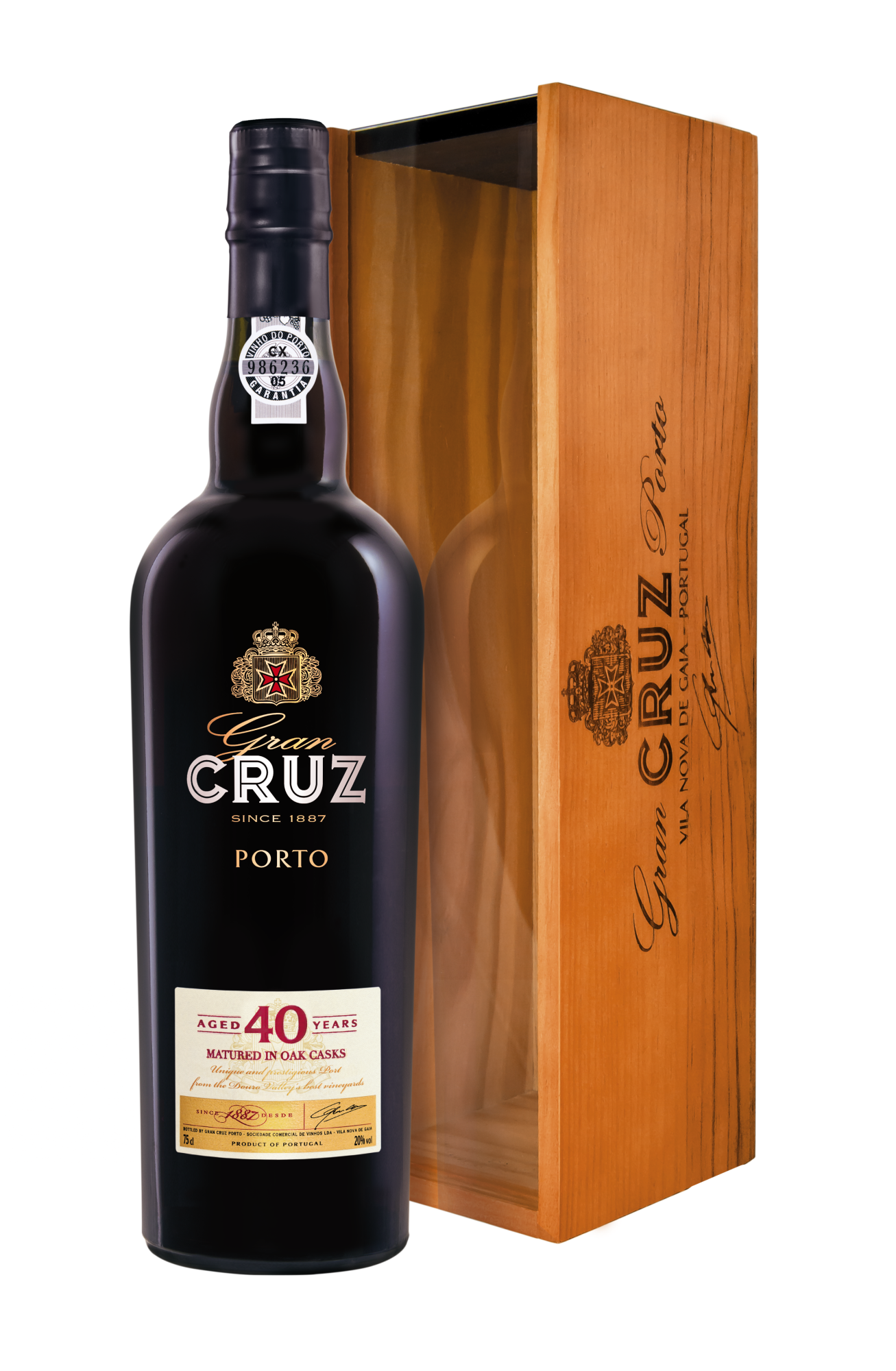 Портвейн  Porto Gran Cruz 40 Years Old in wooden box  750 мл