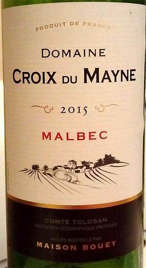 Вино Maison Bouey Domaine Croix du Mayne АРС Comte Tolosan Malbec Мезон Бой