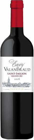 Вино  Envy de Valandraud  Saint-Emilion Grand Cru AOC  2016 750 мл