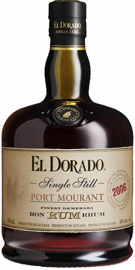 Ром El Dorado Single Still Port Mourant 700 мл 40%