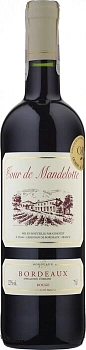 Вино Tour de Mandelotte    Bordeaux AOC Rouge  2020 750 мл 13%