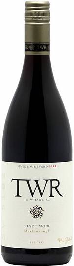 Вино  TWR Pinot Noir Marlborough Single Vineyard   2016  750 мл  