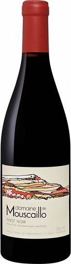 Вино Domaine de Mouscaillo  Pinot Noir  Haute Vallee de l'Aude IGP   2018 750 мл