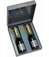 Шампанское Deutz Brut Classic gift box Дейц Брют Классик набор Пьеретт из 2 бутылок в жестяной коробке 750 мл