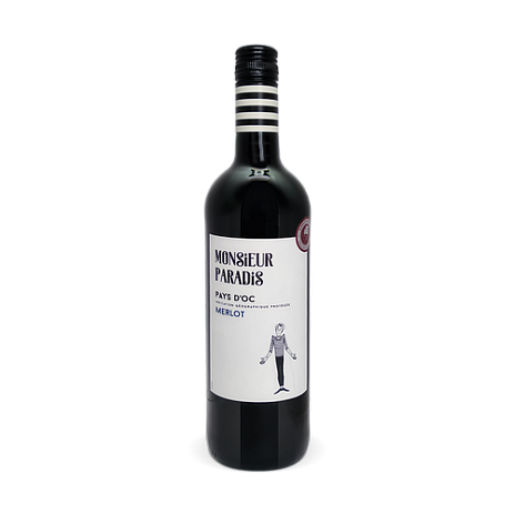 ВИНО Monsieur Paradis Merlot  МЕСЬЕ ПАРАДИ МЕРЛО   750 мл