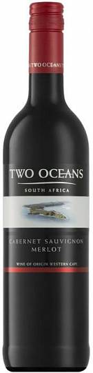 Вино  Two Oceans  Cabernet Sauvignon Merlot red semi dry  2018  750 мл