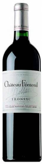 Вино Chateau Fontenil Fronsac AOC Шато Фонтениль Фронзак 2005 750 