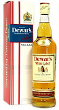 Виски Виски Dewar's White Label, Дюарс белая эт. в подарочной упаковке 1000 мл