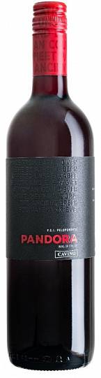 Вино Cavino Pandora red semi dry  2017 750 мл