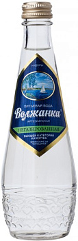 Вода  Волжанка питьевая негазированная вода в стекле 330 мл