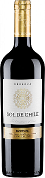 Вино Sol de Chile Carmenere Reserva  Соль де Чили Карменере Ресерва 2019 750 мл