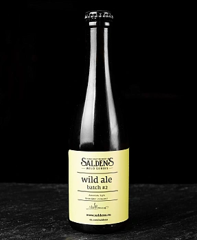 Пиво   Salden's Wild Ale Batch #2   Салденс  Вайлд Эль Батч  #2 стекло 375 мл