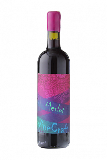 Вино Winecraft Merlot Red label   Вайнкрафт   Мерло Ред Лейбл   