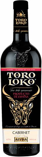 Вино  Toro Loko Cabernet red dry  750  мл