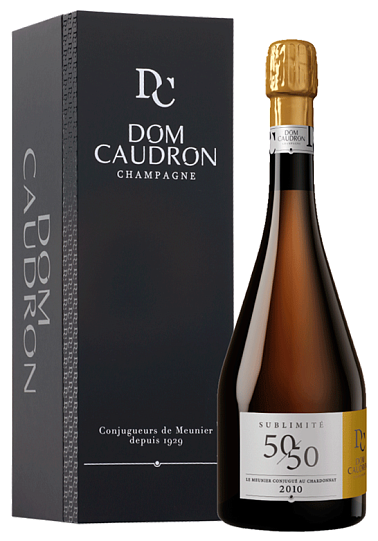 Шампанское Dom Caudron 50/50 Sublimite Brut gift box  2010  750 мл