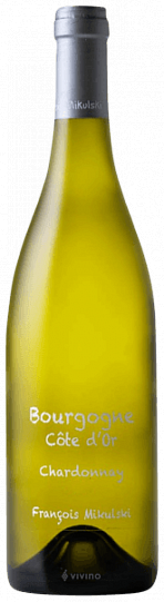 Вино  François Mikulski Bourgogne Côte d’Or Chardonnay     2018 750 мл 