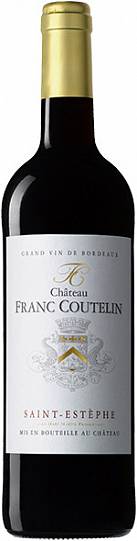 Вино Chateau Franc Coutelin  2012 red dry  750 мл