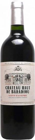 Вино Chateau Haut de Baradiou Saint-Estephe AOC  2013 750 мл