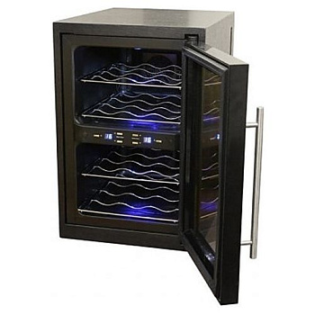 Двухзонный винный шкаф, Climadiff модель DUOVINO/1wood