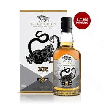 Виски    Wolfburn Port Bourbon Cask 8 year  gift  box  700 мл  56,3 %