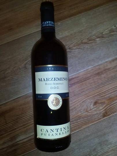 Вино Cantina Puianello Marzemino Rosso 750 мл 8%   750 мл 